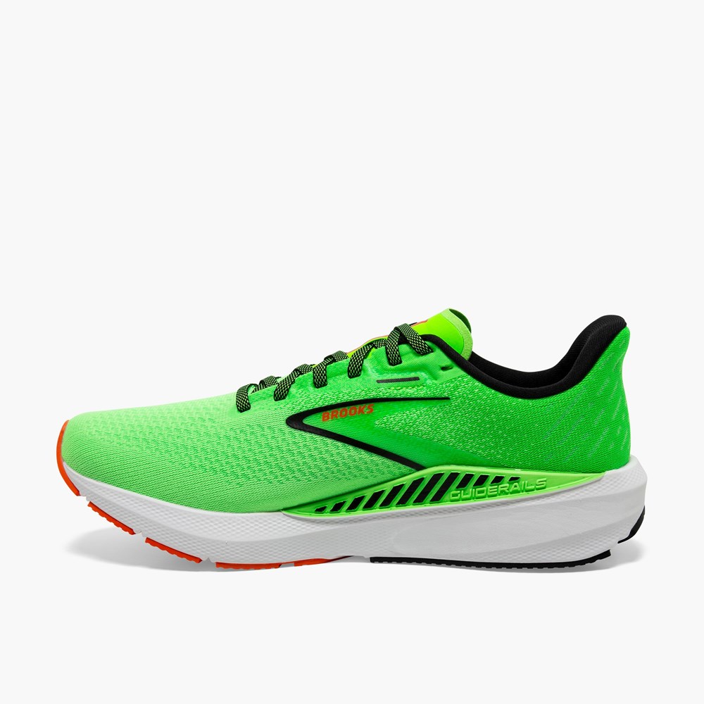 Chaussures Running Route Brooks Launch GTS 10 Speed Support Rouge Bleu Homme | NAB-3890661